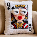 Poker King Throw Pillow