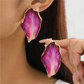 Petal Drop Statement Earrings
