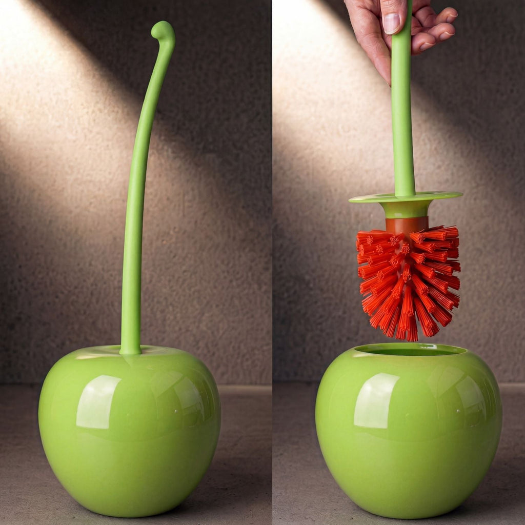 Cherry Toilet Brush Set