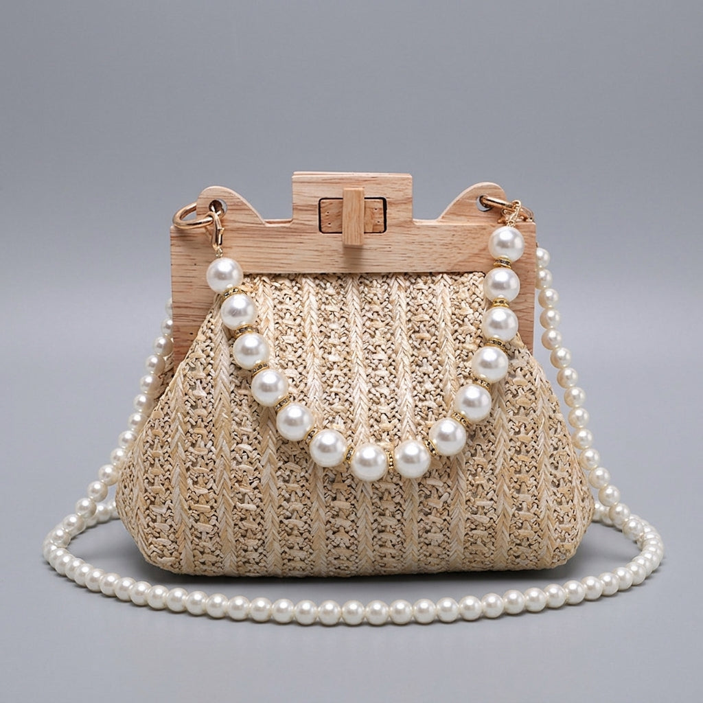 Ivory Pearl Crossbody Bag